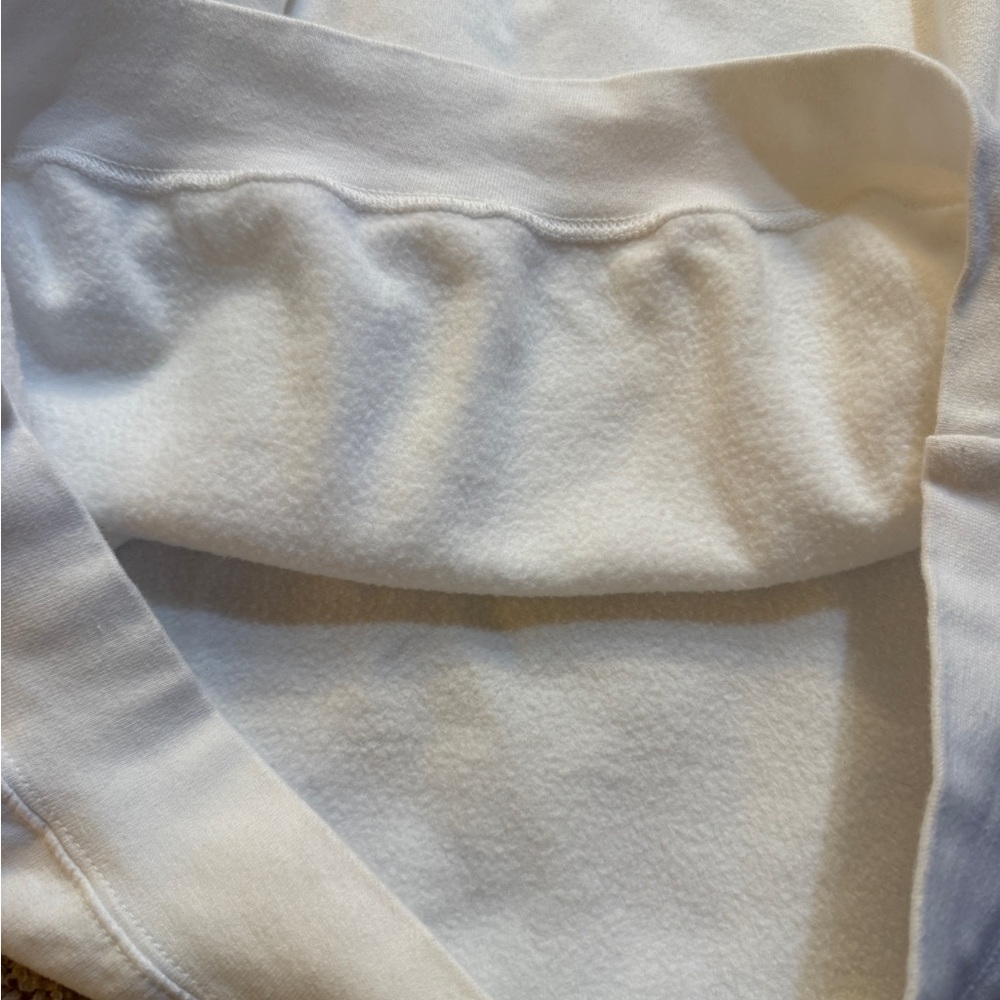 White Crewneck Sweatshirt with Sneaker Embroidery - Picture 3 of 4